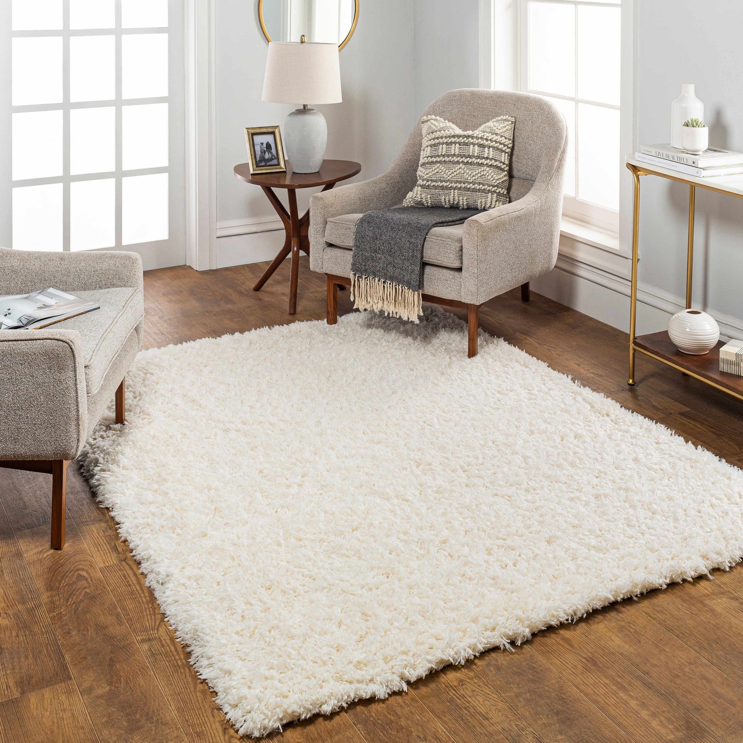 Powder Room | Cream Plush Rug