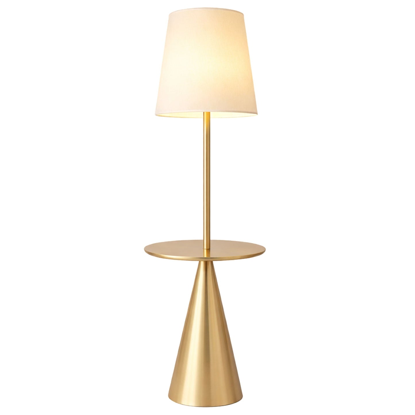 Column | Modern Floor Lamp with Accent Table
