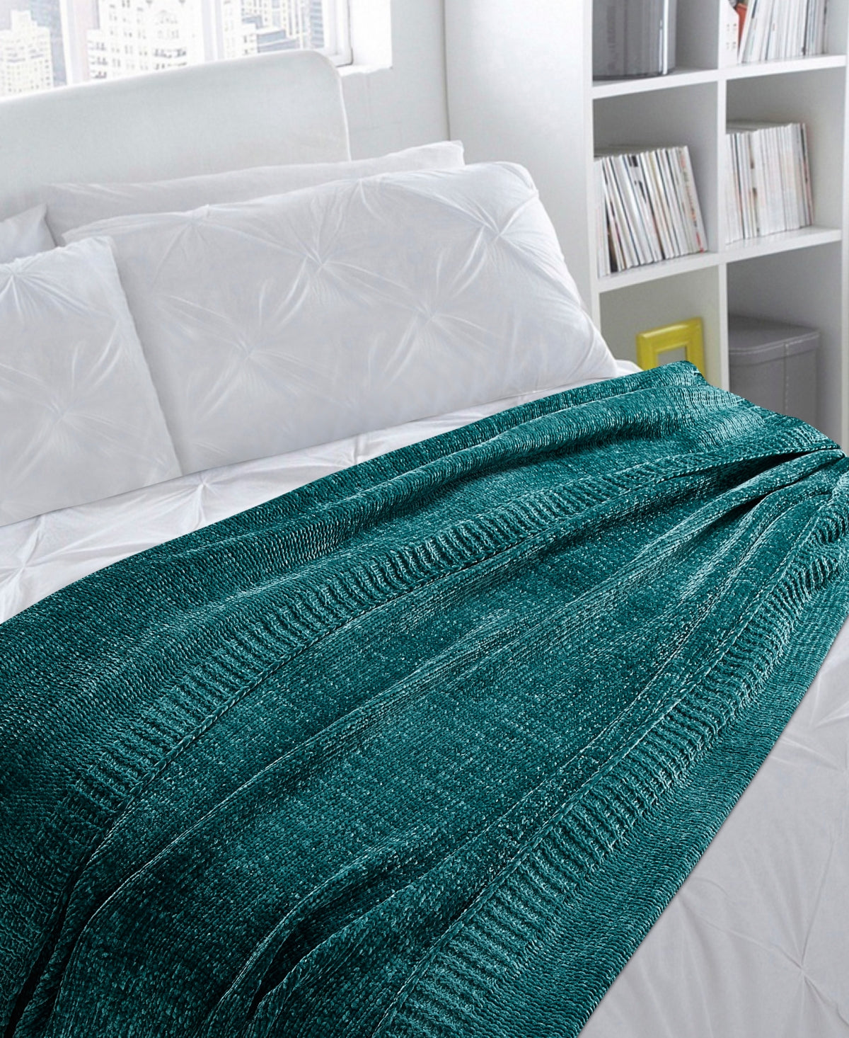 Intermission | Teal Chenille Throw