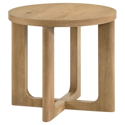 Clearing | Round Sculptural End Table
