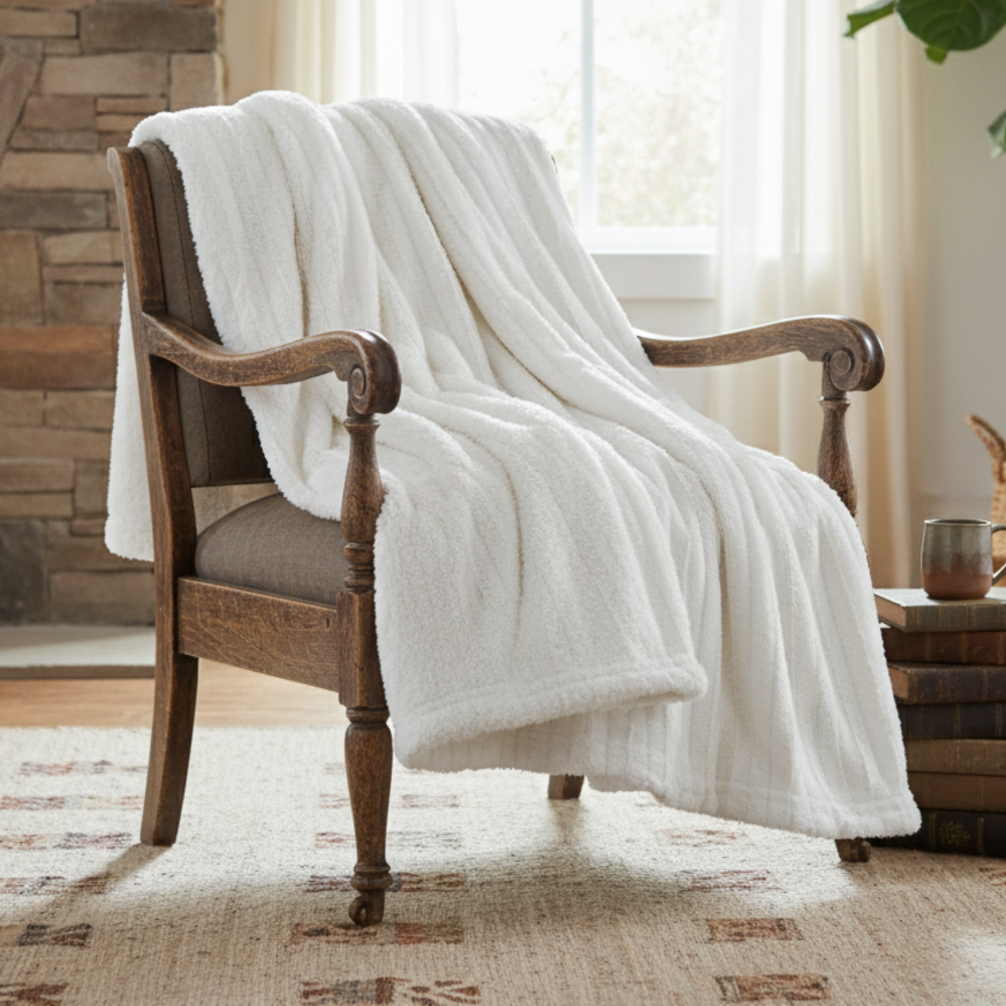 Polar | Faux Fur & Sherpa Throw