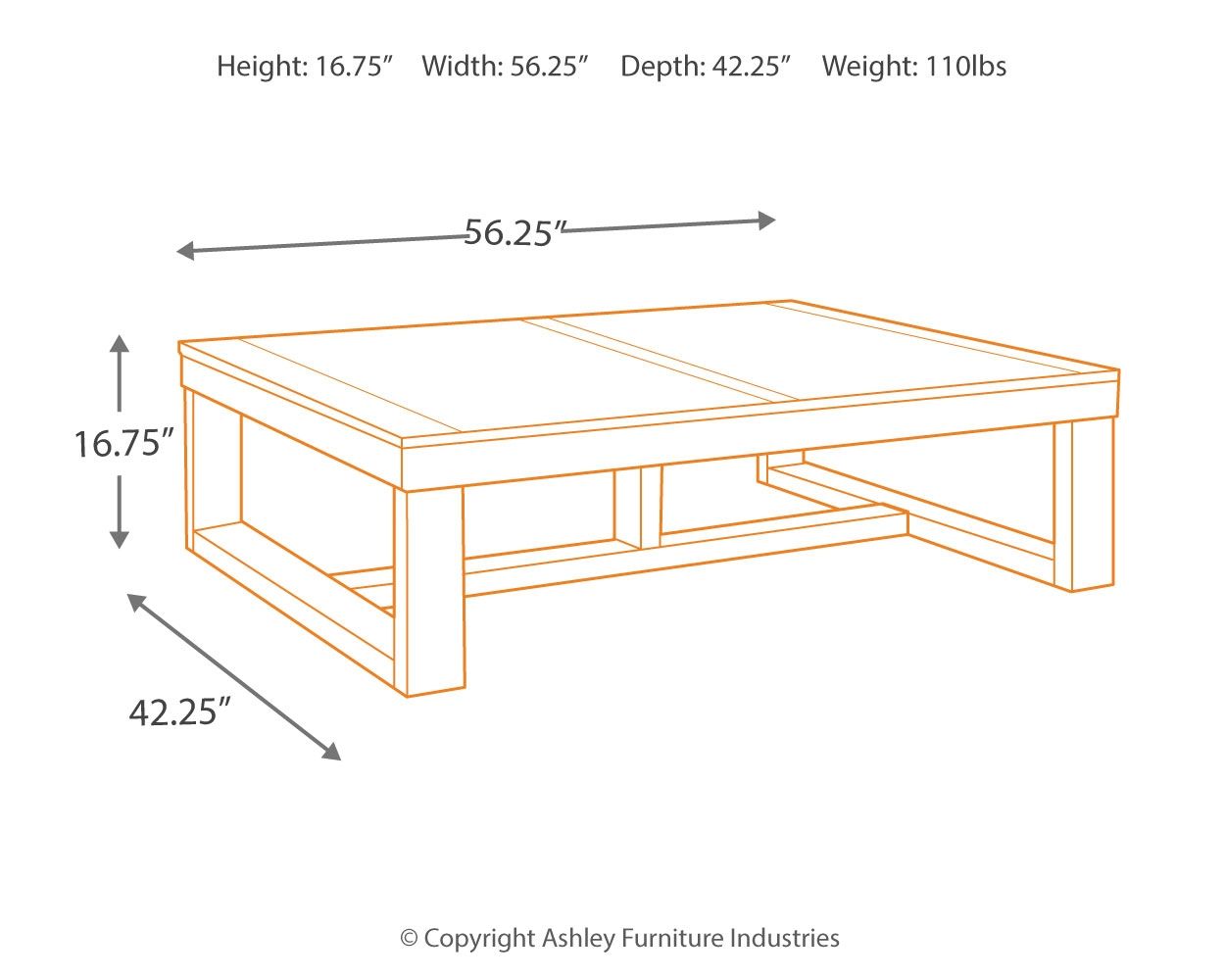 Center of Gravity — Dark Walnut Coffee Table