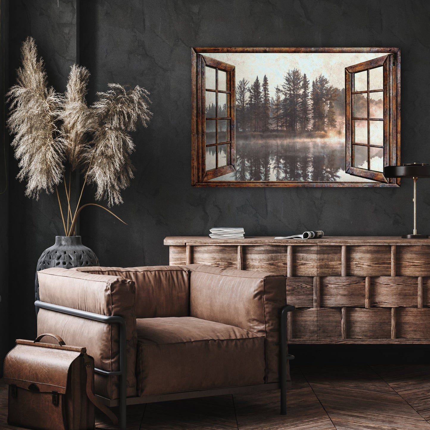 October Light | Autumn Lake Canvas Art