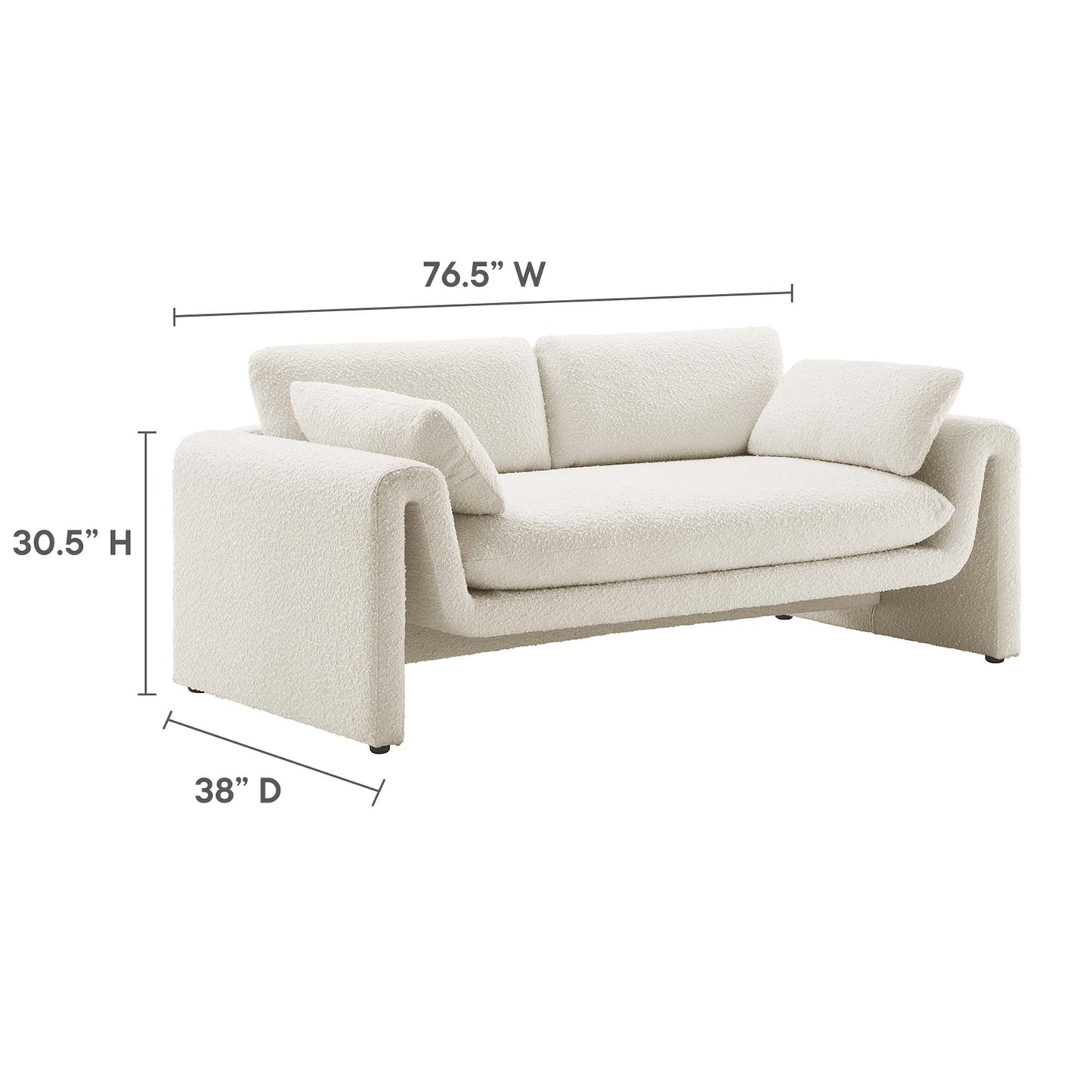 Shoreline | Boucle Fabric Sofa