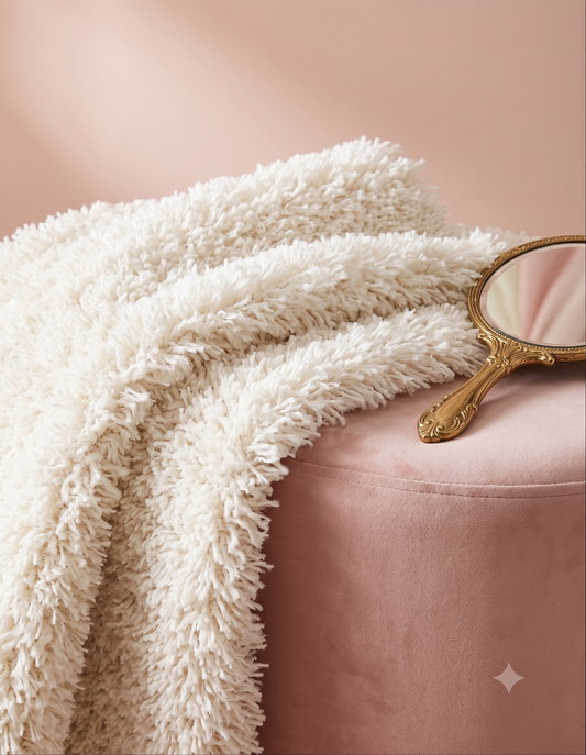 Powder Room | Cream Plush Rug