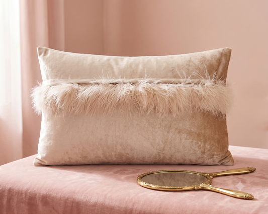 First Touch | Velvet & Faux Fur Pillow