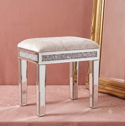 Dressing Room | Mirrored Vanity Stool