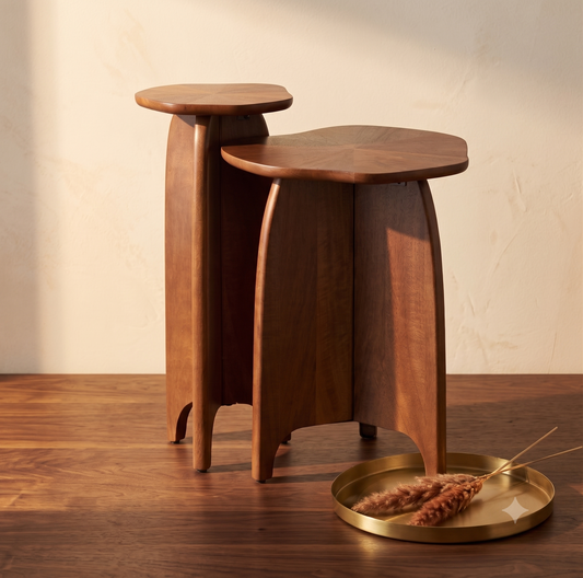 Sunburst | Walnut Table Set (2-Piece)