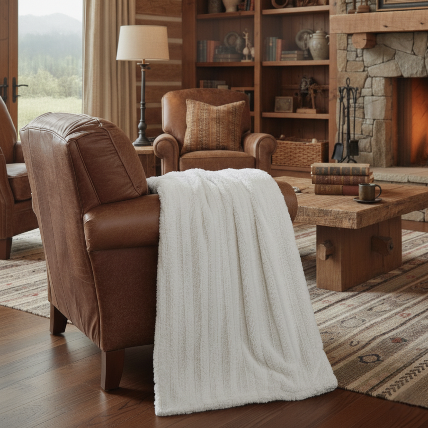 Polar | Faux Fur & Sherpa Throw