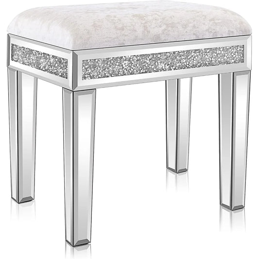 Dressing Room | Mirrored Vanity Stool