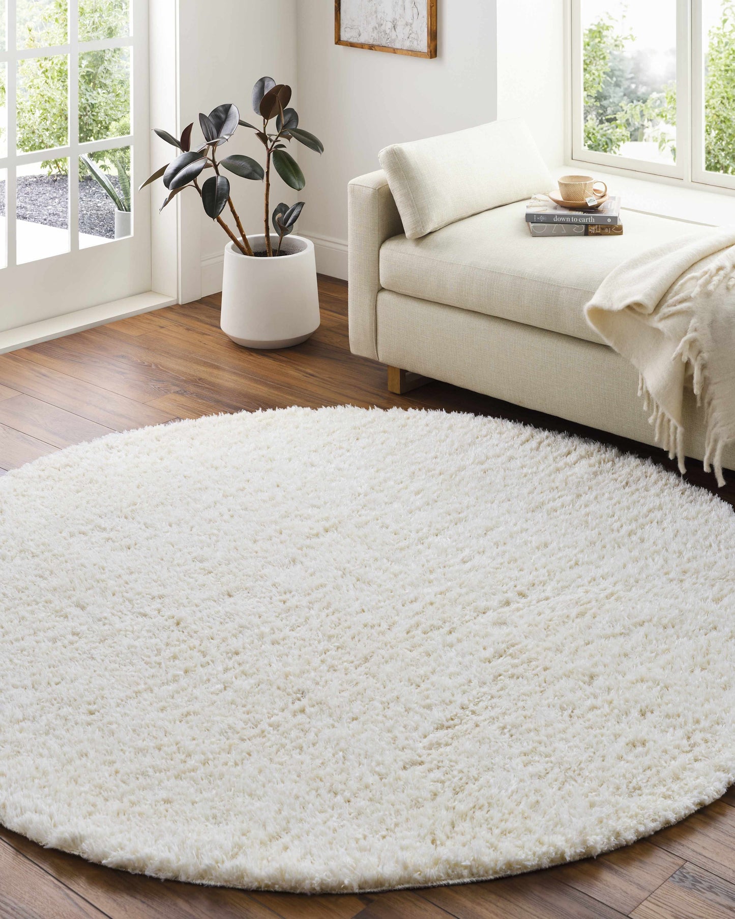 Powder Room | Cream Plush Rug
