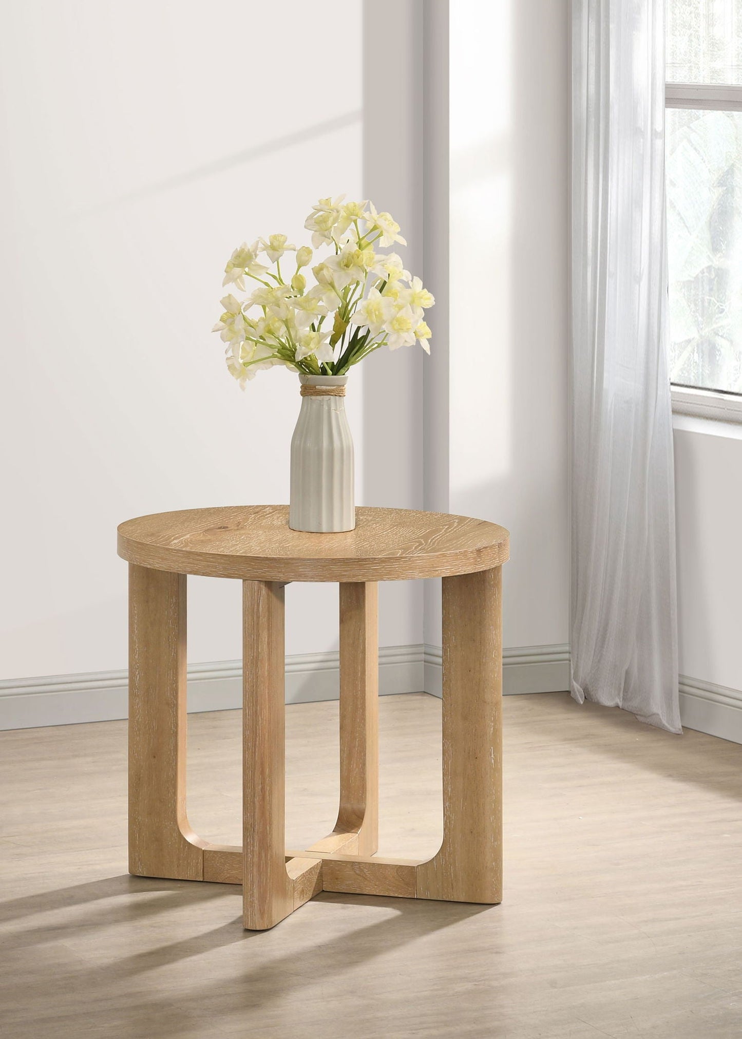 Clearing | Round Sculptural End Table