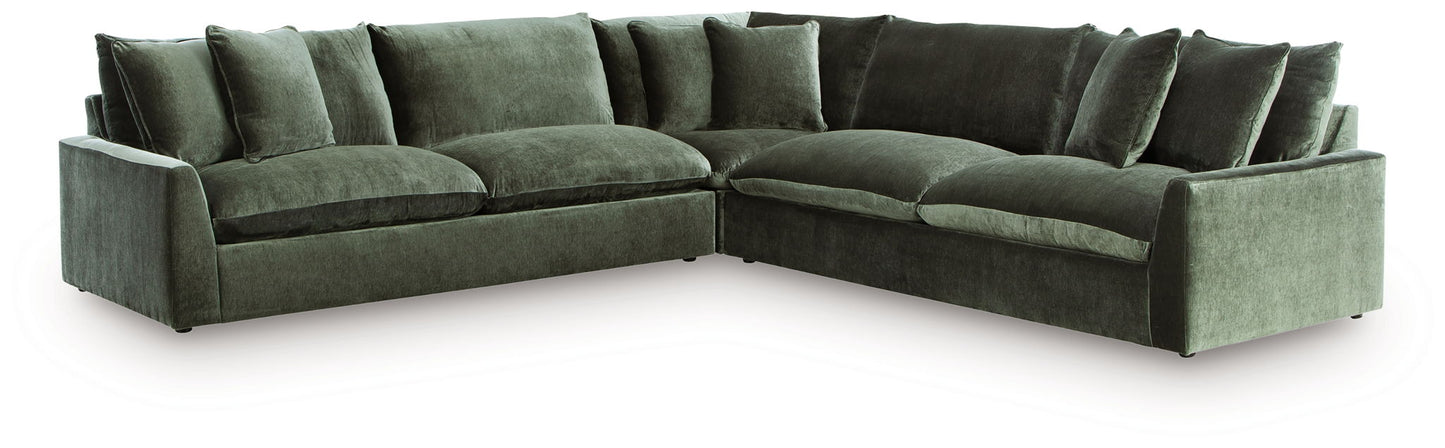 Carriage View | Jade Velvet Sectional