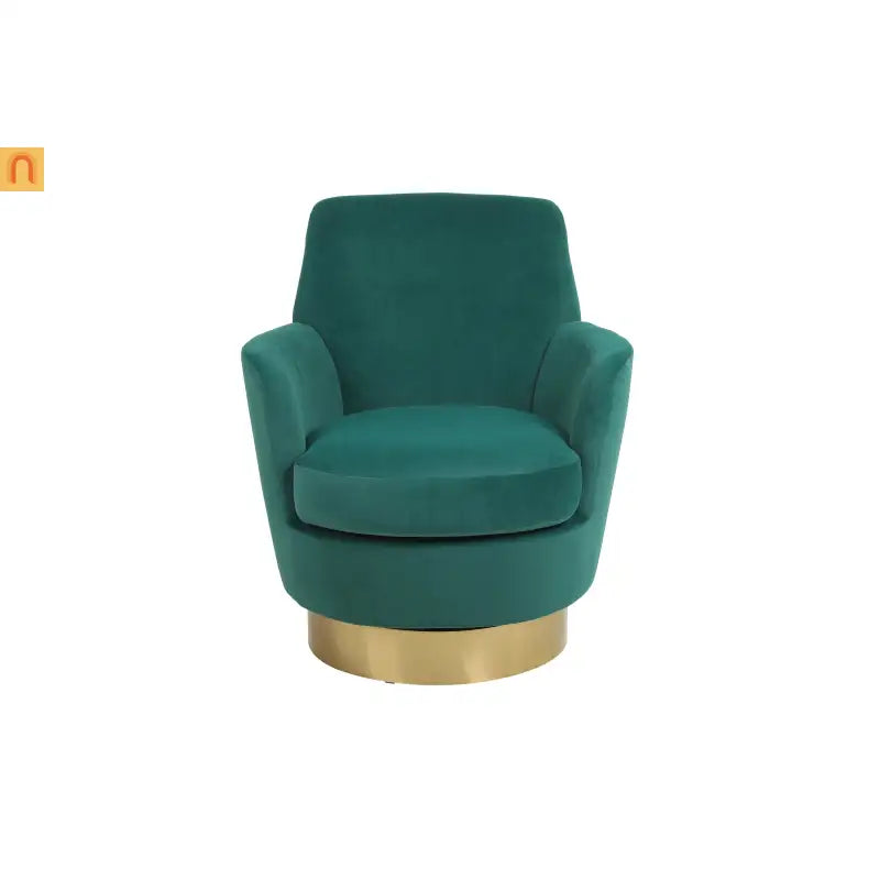 Ovation |  Emerald Velvet Swivel Chair