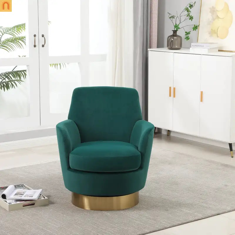 Ovation |  Emerald Velvet Swivel Chair