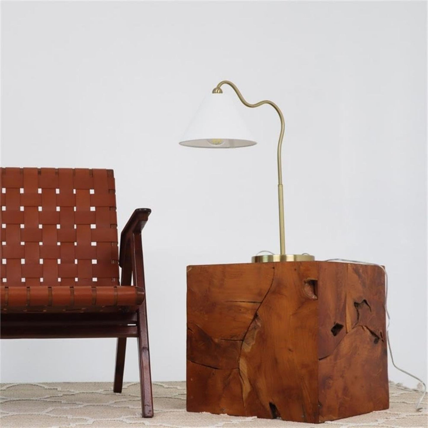 After Hours | Brass Arc Table Lamp