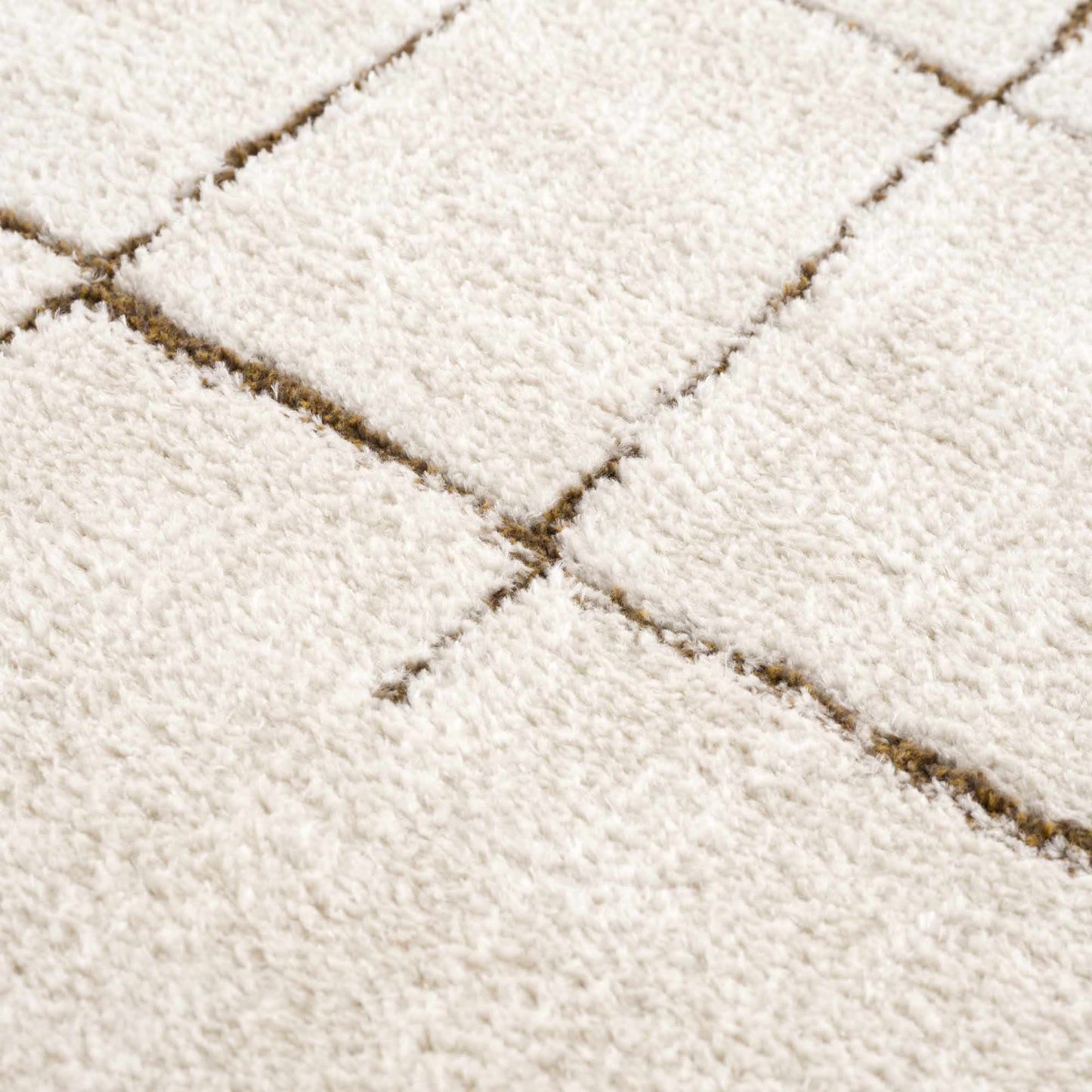 Gridline | Ivory & Brown Area Rug