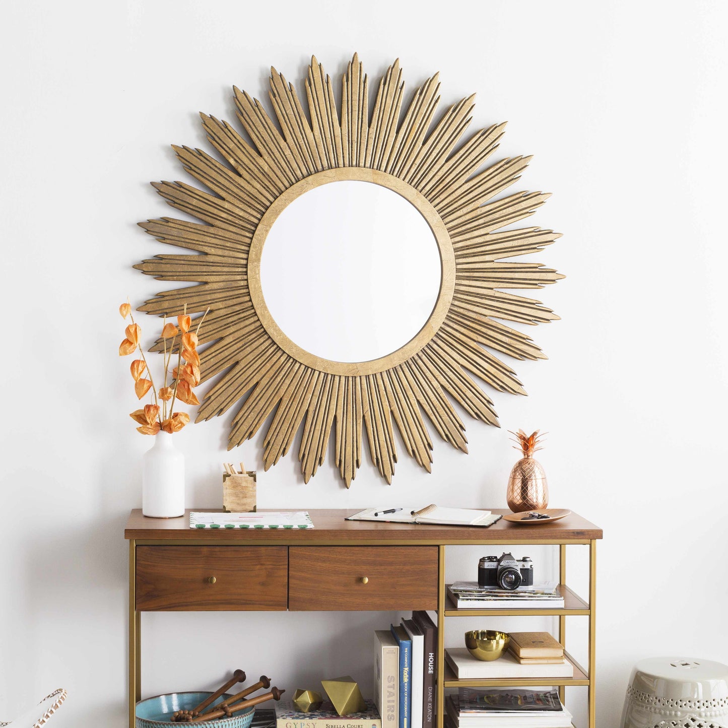 Soleil | Gold Sunburst Mirror