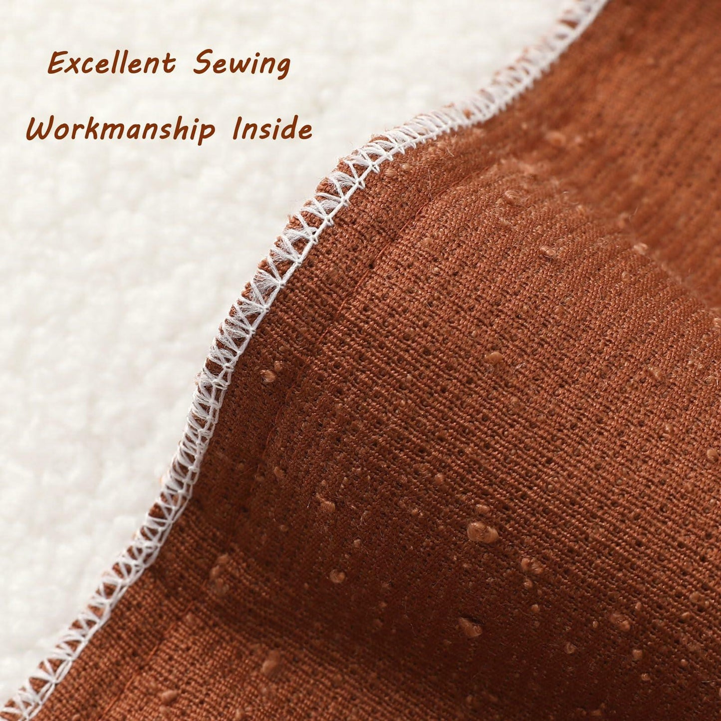 First Chill | Rust Boucle Pillow Covers (Set of 2)