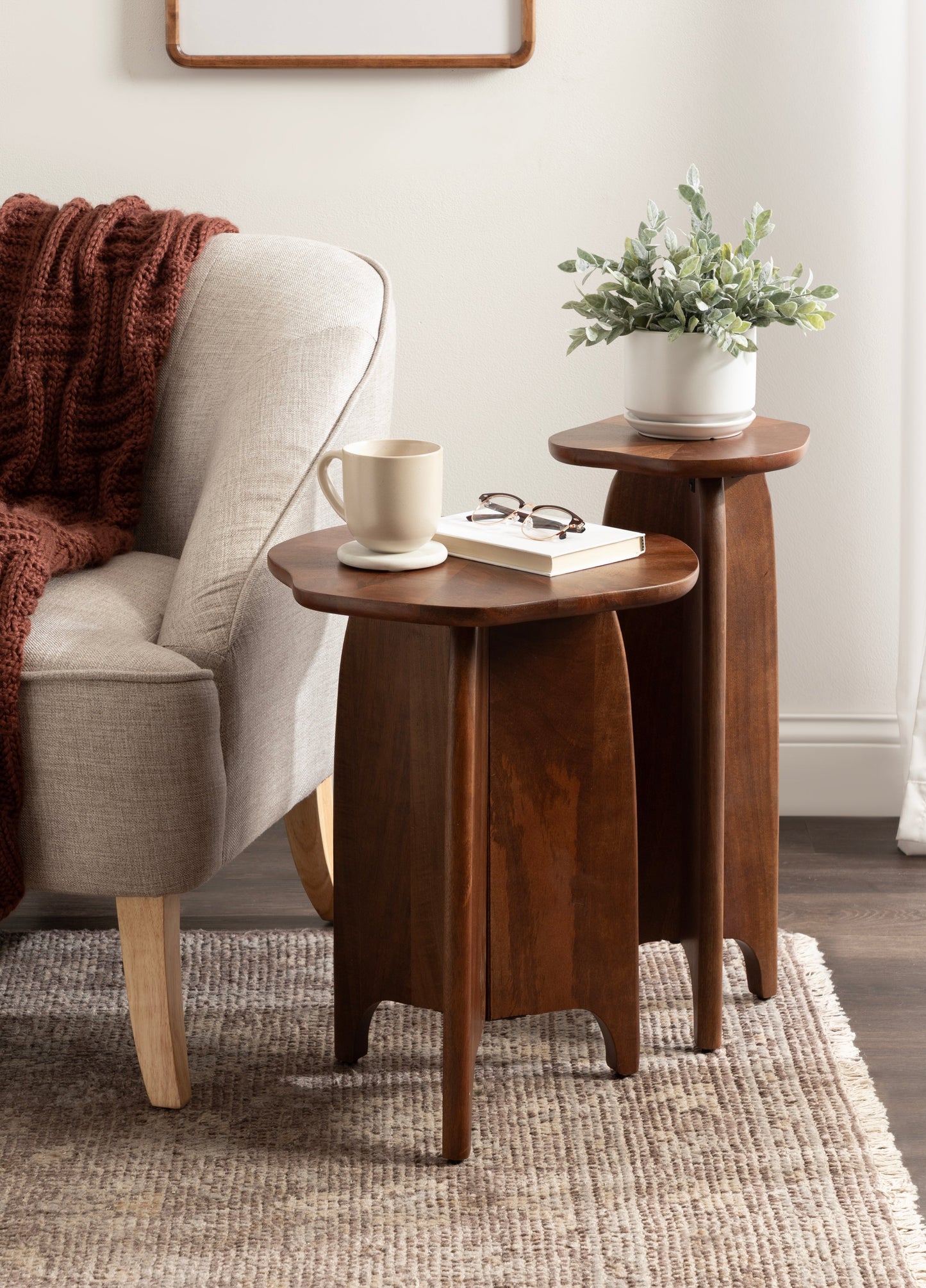 Sunburst | Walnut Table Set (2-Piece)